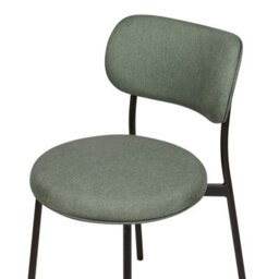 Beliani Set Of 2 Dining Chairs Casey Fabric Dark Green - thumbnail 7