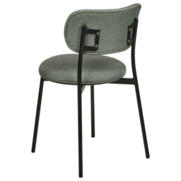 Beliani Set Of 2 Dining Chairs Casey Fabric Dark Green - thumbnail 6