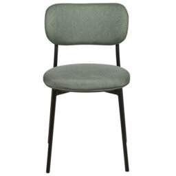 Beliani Set Of 2 Dining Chairs Casey Fabric Dark Green - thumbnail 5