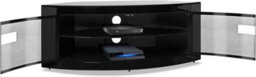 "Homeology Pangea Gloss Black Curved Tru-Corner Beam-Thru Doors Up To 50"" Tv Cabinet" - thumbnail 7