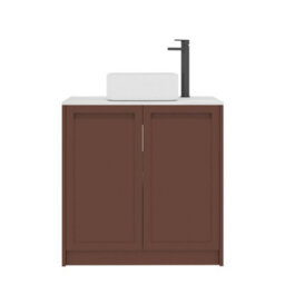 Royal Bathrooms Royal Bathroom Elmore 800mm Terracotta Clay Freestanding Countertop Bathroom Vanity Unit 2 Door With Elena Basin - thumbnail 7