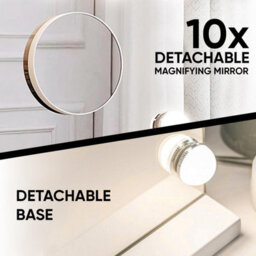 Belofay 50 X 42 Cm Hollywood Vanity Mirror With Lights, Dimmable Led, Touch Control, Tabletop Or Wall Mounted - thumbnail 3