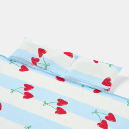 Ohs Heart Cherries Beach Towel With Bag Quick Dry Absorbent Travel Spa - thumbnail 5