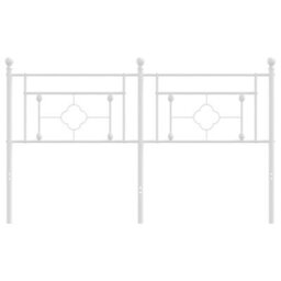 Berkfield Metal Headboard White 160 Cm - thumbnail 3