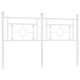 Berkfield Metal Headboard White 160 Cm - thumbnail 5