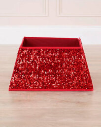Werchristmas 36 Cm Red Square Sequin Christmas Tree Collar - thumbnail 5