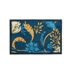 Artsy Doormats William Morris Blue Indoor Washable Doormat 60X40Cm - thumbnail 3