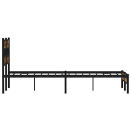Berkfield Bed Frame Without Mattress With Headboard Sonoma Oak 120X190 Cm Small Double - thumbnail 5