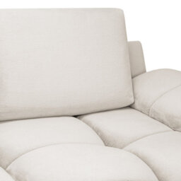 Furnishings For Less UK Zura Cream Plush Velvet Large U Shaped 4 - 5 Seater Sofa Wooden Legs - thumbnail 4