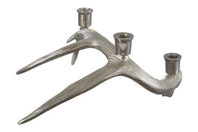 Orsina Antler Design 3 Candle Holder Stand, Christmas Candlestick Holder With Decorative Finish - image 1