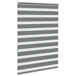 Berkfield Zebra Blind Dark Grey 100X150 Cm Fabric Width 95.9 Cm Polyester - thumbnail 4
