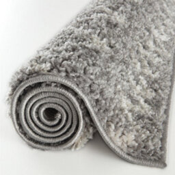 The Rugs Moroccan Shaggy Rugs And Runners Soft Fluffy Tribal Design High Pile Grey And Ivory Living Room Kitchen Hallway 910 - thumbnail 6
