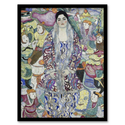 Artery8 Gustav Klimt Framed Wall Art Print Portrait Of Friederike Maria ...