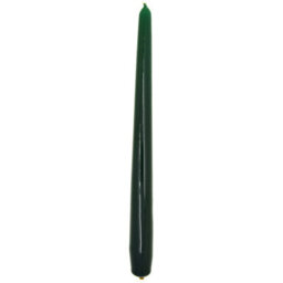 "SolaDirect Tapered Dinner Candles, Pack Of 10, Unscented, Long Burning Time, 24 Cm / 19.45"" (Forest Green, Varnished)" - thumbnail 7