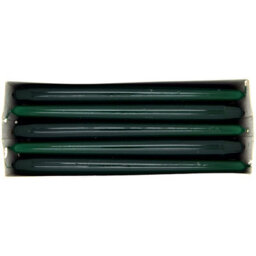 "SolaDirect Tapered Dinner Candles, Pack Of 10, Unscented, Long Burning Time, 24 Cm / 19.45"" (Forest Green, Varnished)" - thumbnail 4