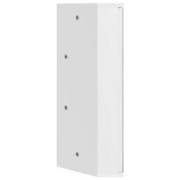 Berkfield Corner Bathroom Mirror Cabinet White 30X24X60 Cm - thumbnail 5