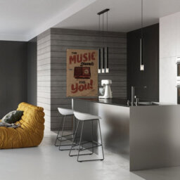 Sollux Lighting Wezyr Glass & Steel Black 1 Light Classic Pendant Ceiling Light - thumbnail 6