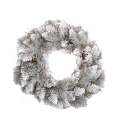 Premier Christmas Tipped Wreath Silver (50Cm) - thumbnail 2