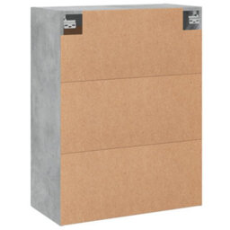 Berkfield Wall Mounted Cabinet Concrete Grey 69.5X34X90 Cm Engineered Wood - thumbnail 9