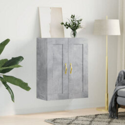 Berkfield Wall Mounted Cabinet Concrete Grey 69.5X34X90 Cm Engineered Wood - thumbnail 3
