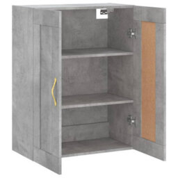 Berkfield Wall Mounted Cabinet Concrete Grey 69.5X34X90 Cm Engineered Wood - thumbnail 6