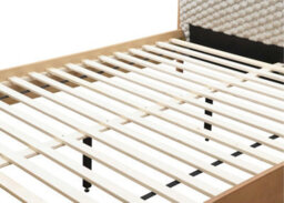 Birlea Hatti White Faux Fur And Natural Wooden Bed Frame King Size - thumbnail 9