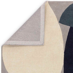 Teal Modern Handmade Geometric Wool Easy To Clean Rug For Living Room & Bedroom-120Cm X 170Cm - thumbnail 3