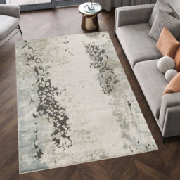 Essence Living Room Area Rug Oragnic Abstract Design Contemporary Hallway Runner Indoor Rug- Sage 60X220 - thumbnail 5