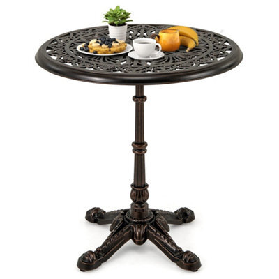 68Cm Round Cast Aluminum Patio Bistro Table - image 1