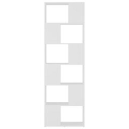 Berkfield Book Cabinet Room Divider White 60X24X186 Cm - thumbnail 5