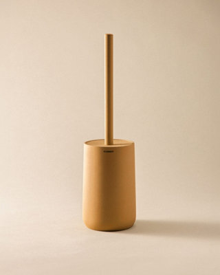 Cosmic Toilet Brush, Free-Standing,  Polyresin Soft Touch, Mandarin, Saona Collection - image 1