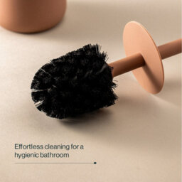 Cosmic Toilet Brush, Free-Standing,  Polyresin Soft Touch, Mandarin, Saona Collection - thumbnail 3