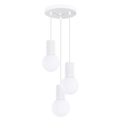 Luminosa Lighting Luminosa Halo Cluster Pendant Ceiling Light White 3X G9 - image 1
