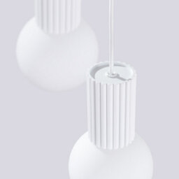 Luminosa Lighting Luminosa Halo Cluster Pendant Ceiling Light White 3X G9 - thumbnail 5