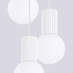 Luminosa Lighting Luminosa Halo Cluster Pendant Ceiling Light White 3X G9 - thumbnail 4