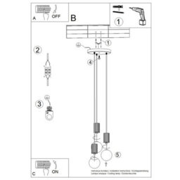 Luminosa Lighting Luminosa Halo Cluster Pendant Ceiling Light White 3X G9 - thumbnail 9