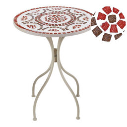 Beliani Bistro Table Spello 60 Cm 60 Cm White - thumbnail 1