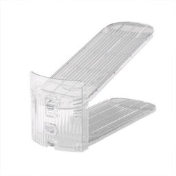 Taylor & Brown 10 Pack Clear Adjustable Shoe Slots, Space Saving Shoe Organiser, Anti-Slip Holder For Wardrobe Storage - thumbnail 4