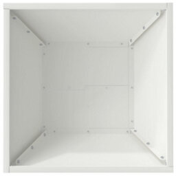 Berkfield Garden Bowl Planters 5 Pcs White 40X40X15 Cm Steel - thumbnail 9
