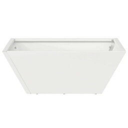 Berkfield Garden Bowl Planters 5 Pcs White 40X40X15 Cm Steel - thumbnail 6