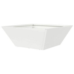 Berkfield Garden Bowl Planters 5 Pcs White 40X40X15 Cm Steel - thumbnail 8