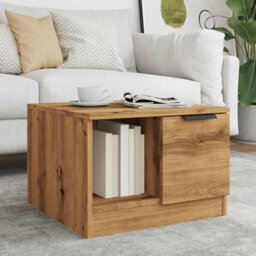 Berkfield Coffee Table Artisan Oak 50X50X36 Cm Engineered Wood - thumbnail 4
