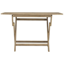 Berkfield Folding Garden Table Grey 120X70X75 Cm Solid Wood Teak - thumbnail 3