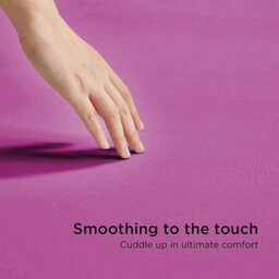 Ameha Plain Fitted Sheet 25Cm Deep Pocket- Breathable Wrinkle Resistant Microfiber Bed Sheet Easy Care Purple King (152X200Cm) - thumbnail 8