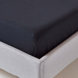Homescapes Black Egyptian Cotton Flat Sheet 200 Tc, Single - thumbnail 3