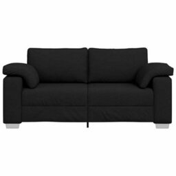 Vidaxl Sofa With Cushion Black 180 X 77 X 82 Cm Fabric - thumbnail 5