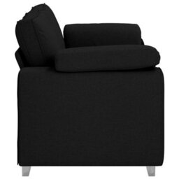 Vidaxl Sofa With Cushion Black 180 X 77 X 82 Cm Fabric - thumbnail 6
