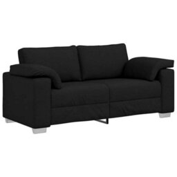 Vidaxl Sofa With Cushion Black 180 X 77 X 82 Cm Fabric - thumbnail 2