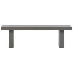 Beliani Garden Dining Set With Benches 4 Seater Taranto Concrete Grey - thumbnail 8
