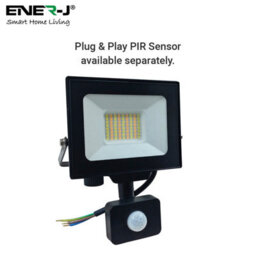 Ener-J 30W Led Floodlight Cct Switchable Ip65 Weatherproof Black 2700 Lumens 240V - thumbnail 6